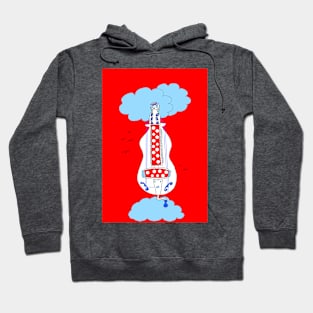 Hurdy-gurdy Polka Dot Head in the Clouds Hoodie